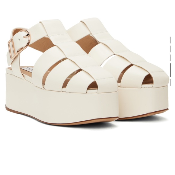 Gabriela Hearst Shoes - Gabriela Hearst Off-White Mila Plateau Sandals Size 39 WORN ONCE
